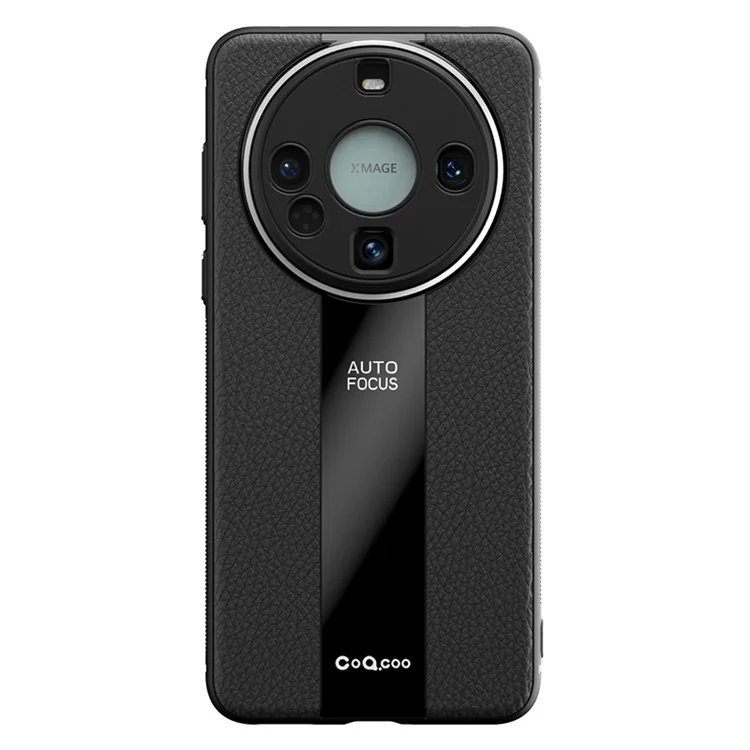 Q.COO Per Custodia Huawei Mate 60 Pro Protezione Antiurto PU Pelle+TPU+Acrilico Guscio Telefonico - Nero