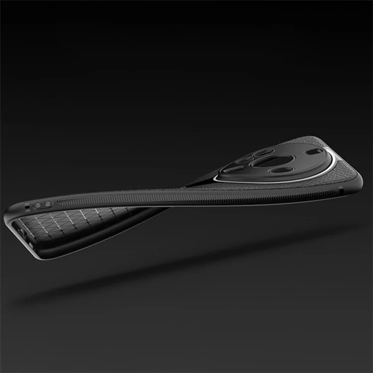 Q.COO Per Custodia Huawei Mate 60 Pro Protezione Antiurto PU Pelle+TPU+Acrilico Guscio Telefonico - Nero