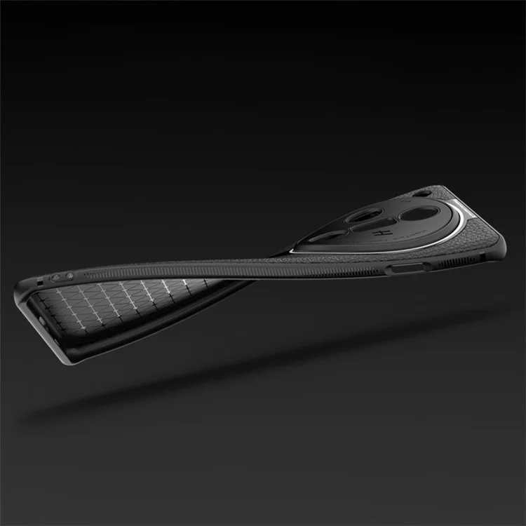 Q.COO Para Oppo Find X7 5G Funda de Piel de PU+TPU+Acrílico Antirasguños Estuche de Teléfono Móvil - Negro