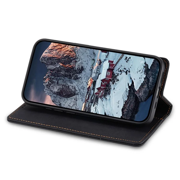 DF-05 For Xiaomi Poco X6 Pro 5G / Redmi K70E 5G Case RFID Blocking Leather Wallet Phone Cover - Black