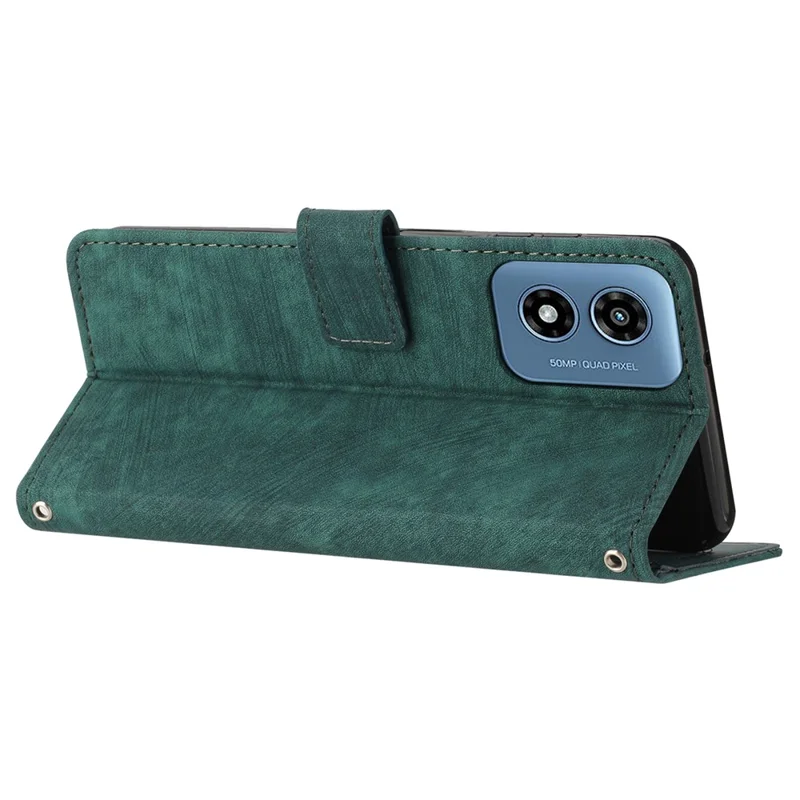 Para Motorola Moto G04 4G / G24 4G Case Chumplet Chumchetel Linhe - Verde