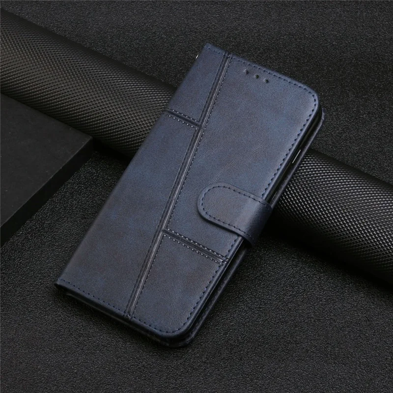 For Xiaomi Redmi Note 13 Pro 4G / Poco M6 Pro 4G Wallet Case PU Leather Flip Phone Cover - Sapphire