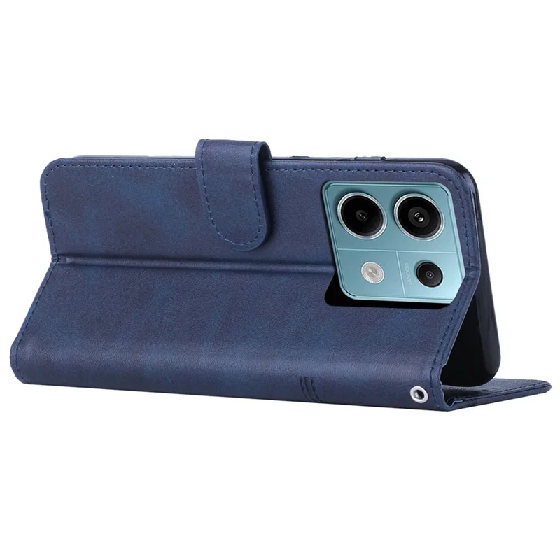 For Xiaomi Redmi Note 13 Pro 4G / Poco M6 Pro 4G Wallet Case PU Leather Flip Phone Cover - Sapphire