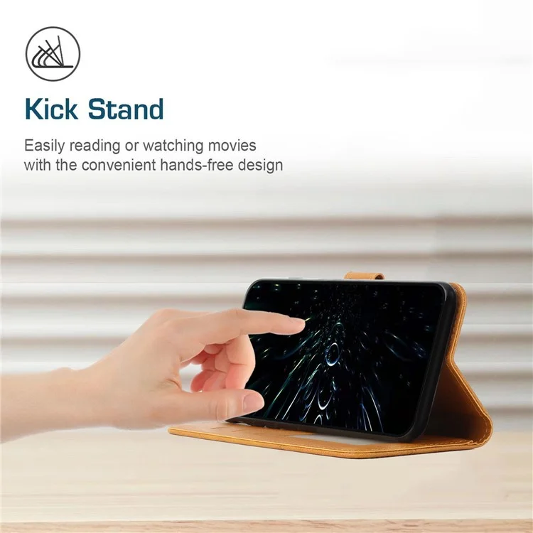 For Motorola Moto E14 4G / G04 4G / G04s 4G / G24 4G Case Wallet Calf Texture PU Leather Stand Phone Cover - Yellow