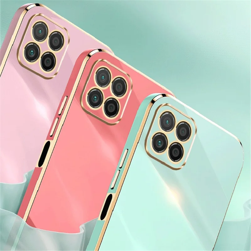 XINLI For Honor X8 5G Custodia TPU Bordo Elettroplaccato Supporto a Cavalletto Custodia Protettiva - Bianco