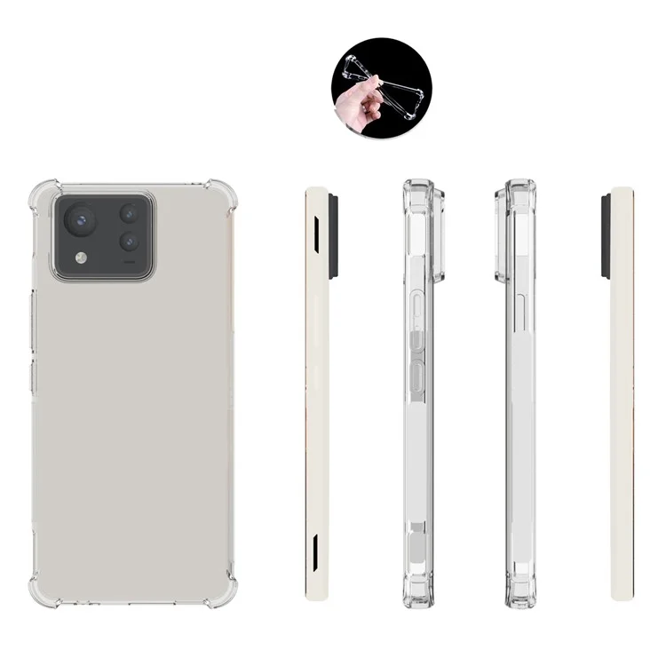 IDEWEI Pour Asus Zenfone 11 Ultra 5G Coque Arrière de Téléphone Airbag Étui de Téléphone TPU Protecteur de Téléphone