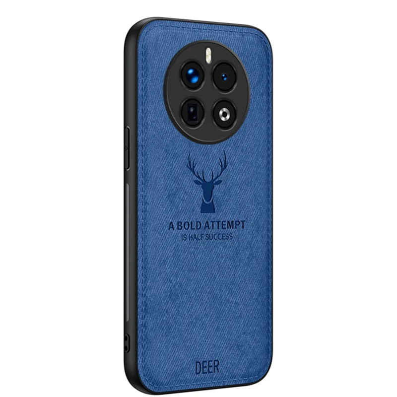 Para Realme 12 Pro 5G / 12 Pro+ 5G Funda Protectora Patrón de Ciervo PU+PC+TPU Funda Delgada para Teléfono - Azul