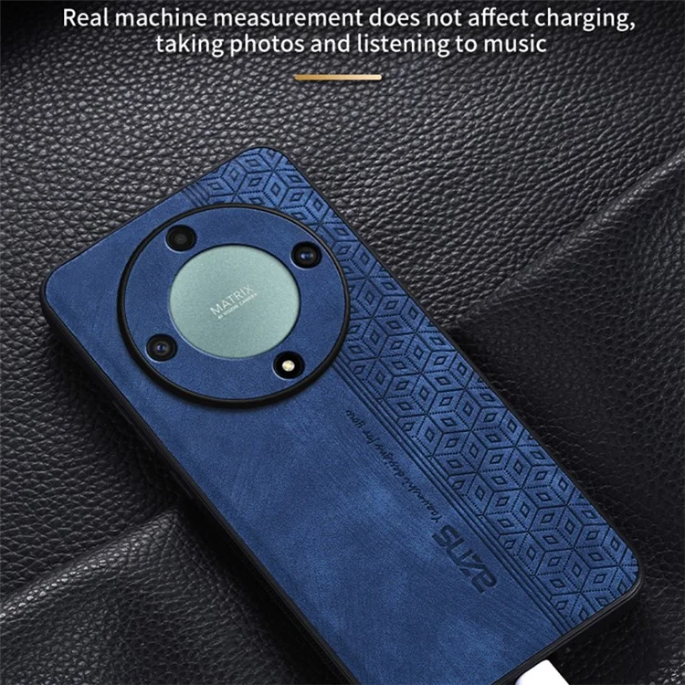 AZNS For Honor X9b 5G / Magic6 Lite 5G Case Anti-Scratch PU Leather Coated TPU Phone Cover - Marrom