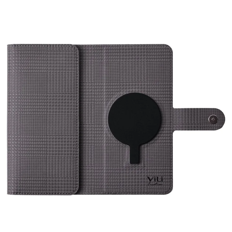 VILI GHA Series per iPhone 15 Pro Custodia RFID Blocking Card Holder Cover compatibile con MagSafe - Grigio