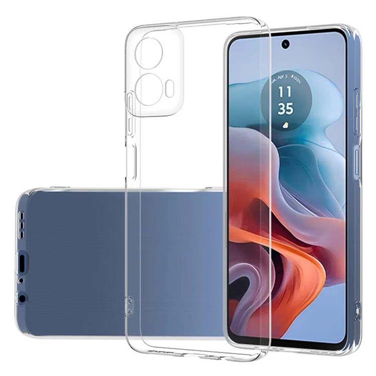 Für Motorola Moto G45 5G / G34 5G TPU-Hülle Transparenter Kameraschut Handyhülle