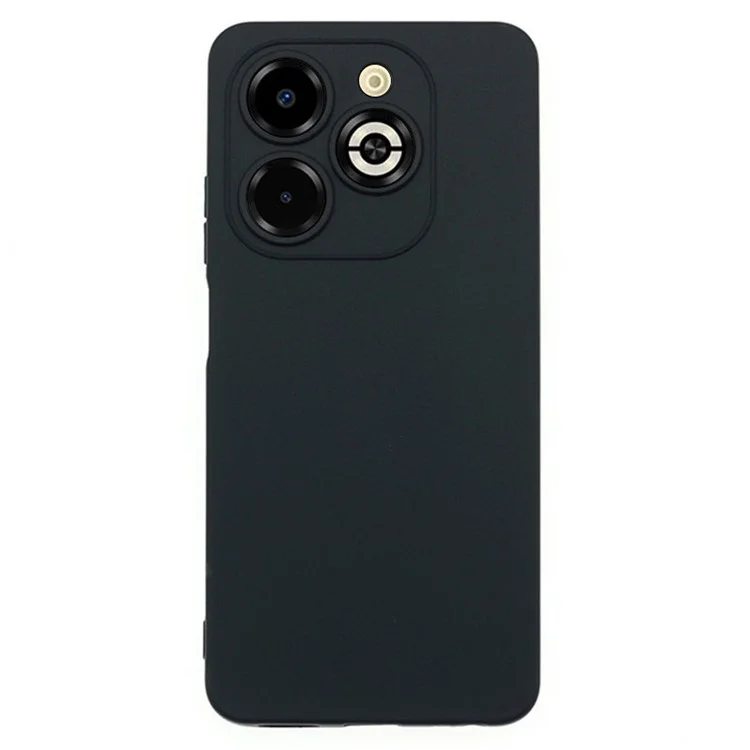 For Infinix Smart 8 Plus Case Fingerprint-Free Matte Phone Cover Precise Cutouts - Black