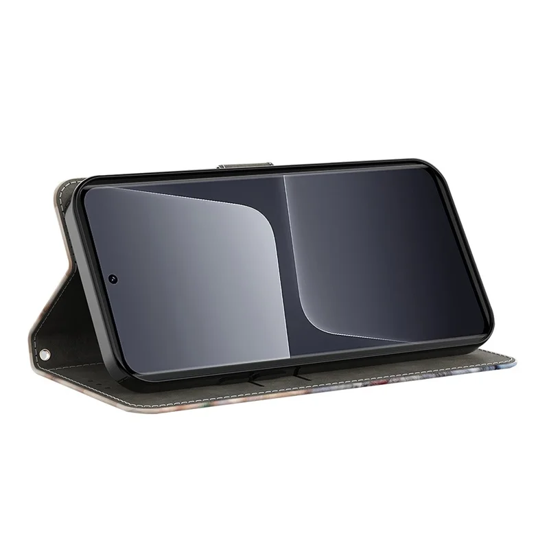 Voor Xiaomi Redmi Note 13 5G Anti-val Behuizing 3D Patroon Print Portemonnee Telefoonhoes - Prunusbloesem