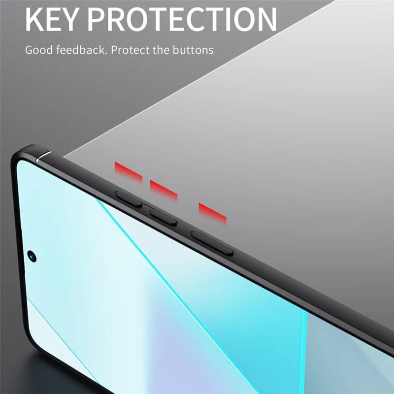 Para Xiaomi Redmi Nota 13 Pro 4g / Poco M6 Pro 4G Case TPU Tampa Com Anel Kickstand - Preto / Vermelho