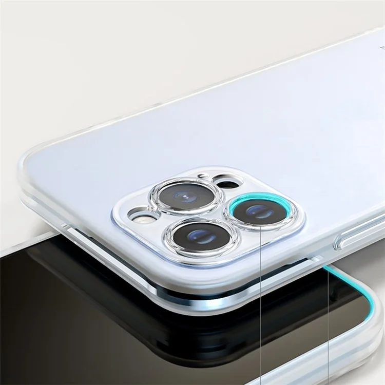 Q.COO Ice Mist Series pour iPhone 14 Pro Étui en TPU doux, mat et protecteur - Gris