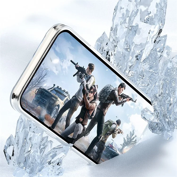 Q.COO Ice Mist Series for iPhone 14 Plus TPU Case Matte Phone Cover Fingerprint-free - Grey