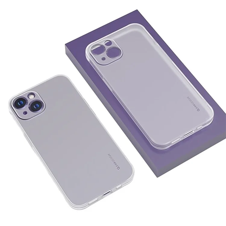 Q.COO Ice Mist Series para iPhone 13 Funda de Teléfono Mate de TPU Flexible Cubierta Trasera del Teléfono - Blanco