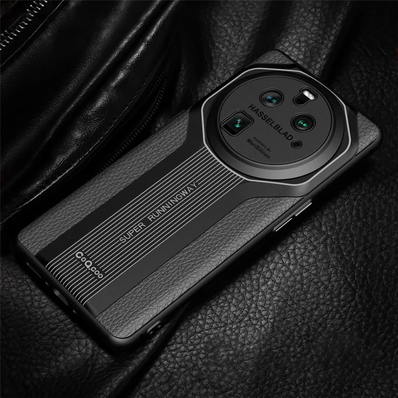 Q.COO Super Running Series 2 for Oppo Find X6 Pro Case PU + TPU + Acrylic Back Cover - Red