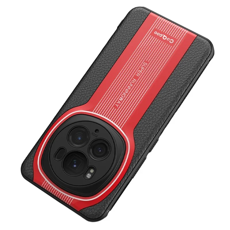 Q.COO Super Running Series 2 for Honor Magic6 Pro 5G Case PU + TPU + Acrylic Back Cover - Red