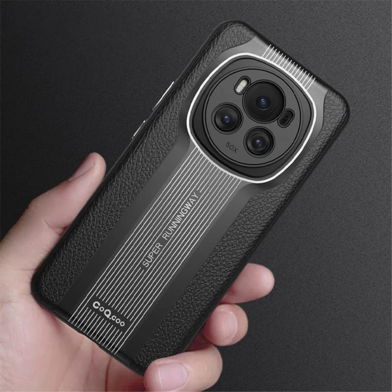 Q.COO Super Running Series 2 for Honor Magic6 Pro 5G Case PU + TPU + Acrylic Back Cover - Red