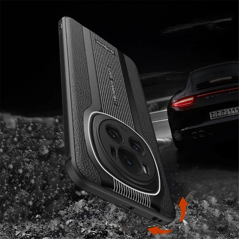 Q.COO Super Running Series 2 for Honor Magic6 Pro 5G Case PU + TPU + Acrylic Back Cover - Red