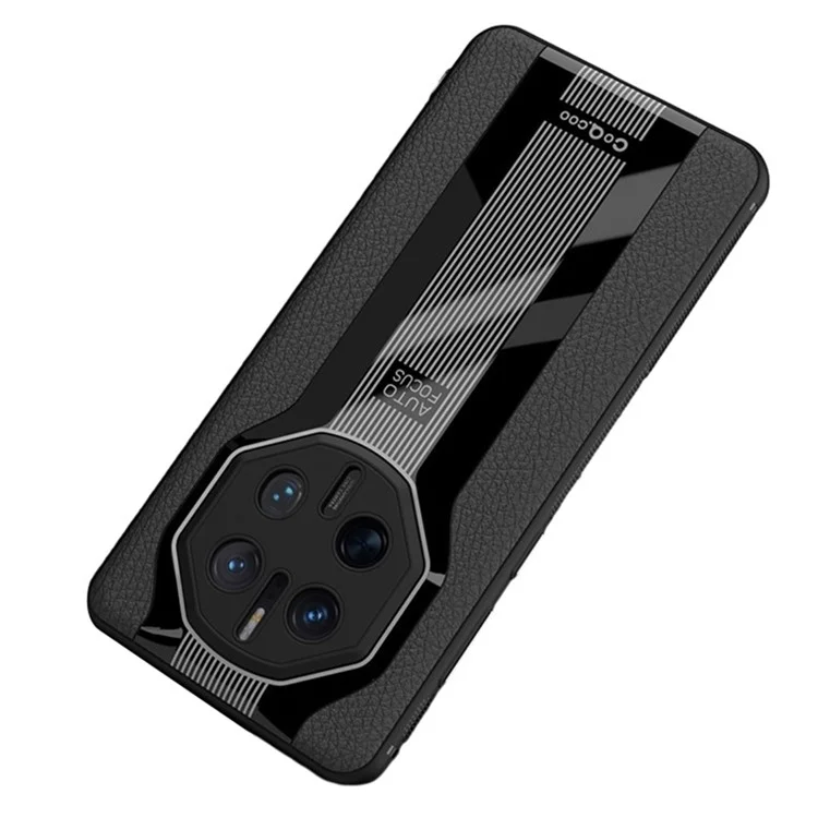 Q.COO Super Running Series 2 for Huawei Mate 50 RS Porsche Design 4G Case PU + TPU + Acrylic Back Cover - Black