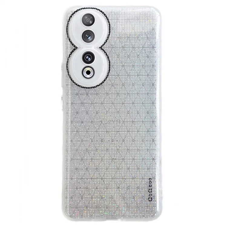Q.COO For Honor 90 TPU Soft Case Aurora Effect Anti-slip Phone Cover - Blanc