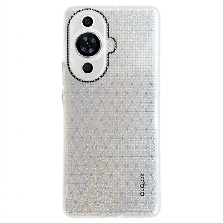 Q.COO For Huawei nova 11 / nova 12s 4G / nova 12 Lite 4G Case Sparkly Protective TPU Phone Cover - White