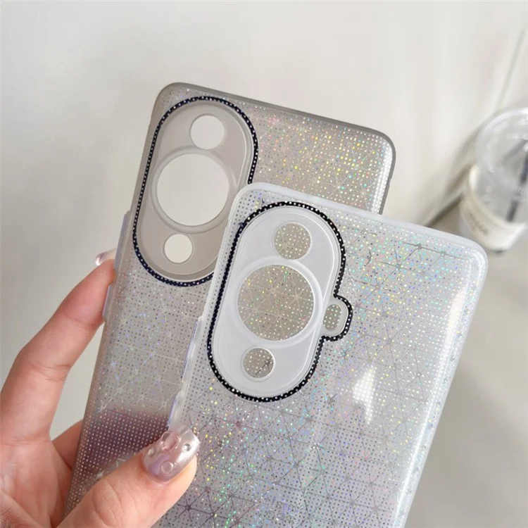 Q.COO For Huawei nova 11 / nova 12s 4G / nova 12 Lite 4G Case Sparkly Protective TPU Phone Cover - White