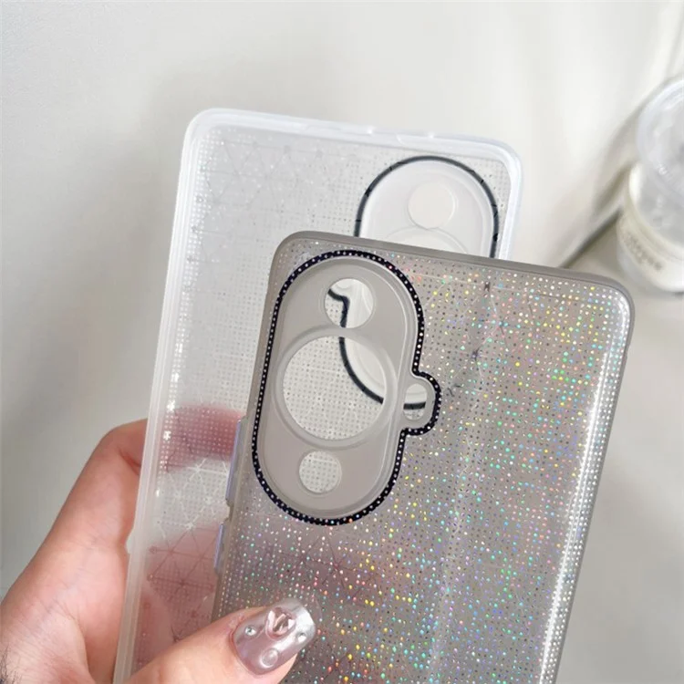Q.COO For Huawei nova 11 / nova 12s 4G / nova 12 Lite 4G Case Sparkly Protective TPU Phone Cover - White
