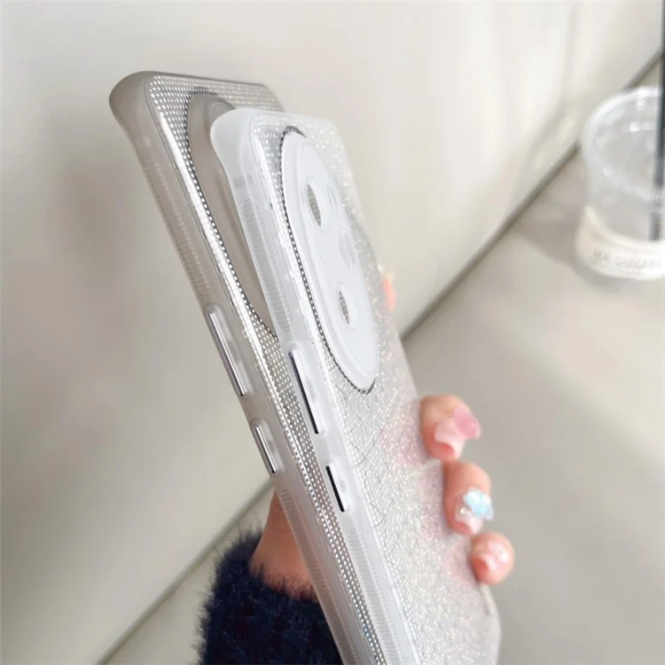 Q.COO For Honor 100 Pro 5G Case Soft TPU Phone Cover Optical Coated Surface - White