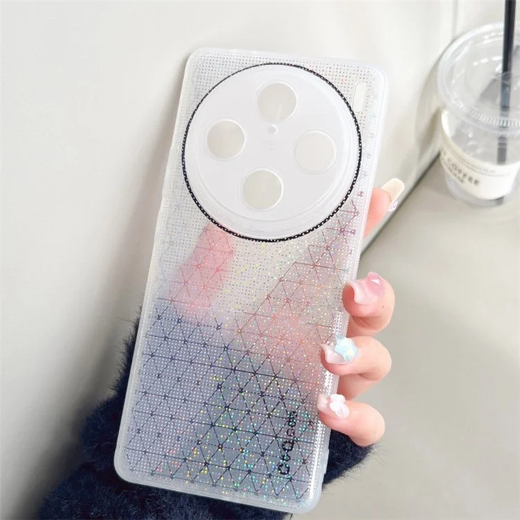 Q.COO Para o Caso vivo X100 5G Soft TPU Slim Shockproof Phone Cover - Branco