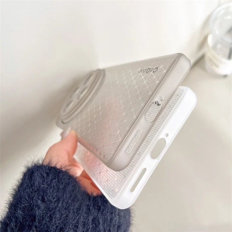 Q.COO For vivo X100 5G Case Shiny Soft TPU Slim Shockproof Phone Cover - White