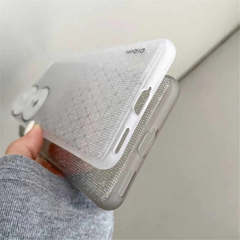 Q.COO For Honor 90 Pro Case TPU Phone Cover Aurora Effect Refracting - Pink