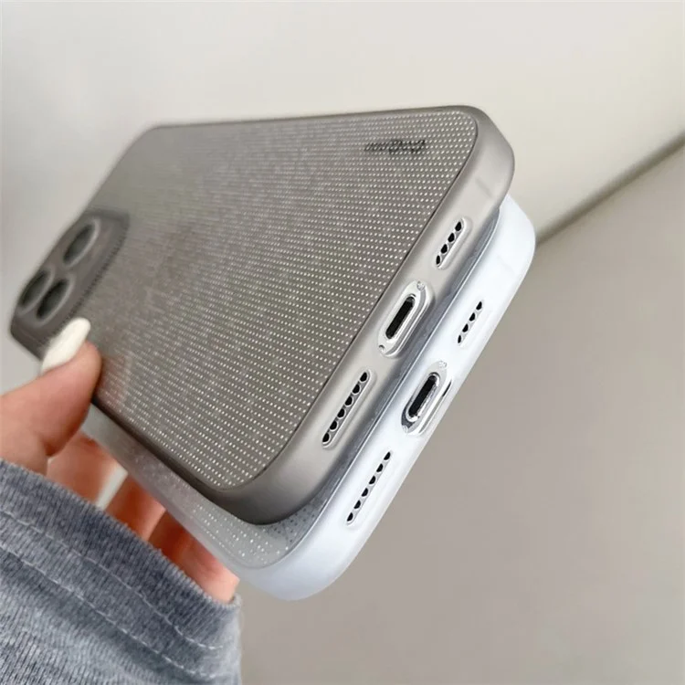 Étui Q.COO pour iPhone 13 Pro Max Coque souple en TPU anti-rayures Bling Cover - Blanc