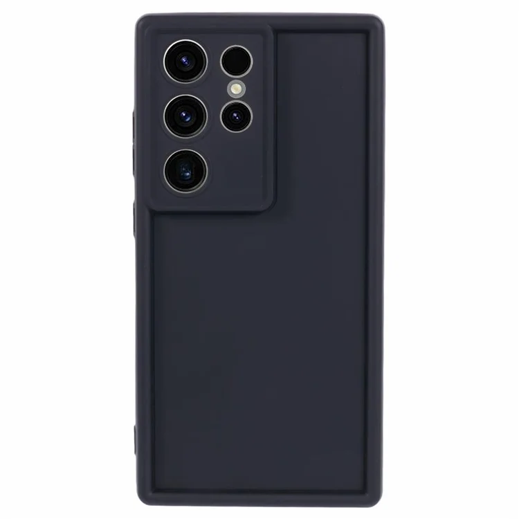 For Samsung Galaxy S23 Ultra Case Soft TPU Anti-Drop Matte Phone Cover - Black