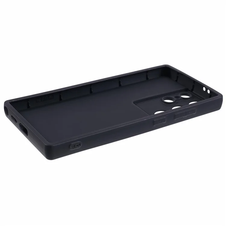 For Samsung Galaxy S23 Ultra Case Soft TPU Anti-Drop Matte Phone Cover - Black