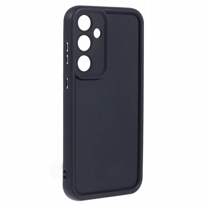 For Samsung Galaxy S24+ Matte Case Anti-Scratch TPU Phone Cover - Black