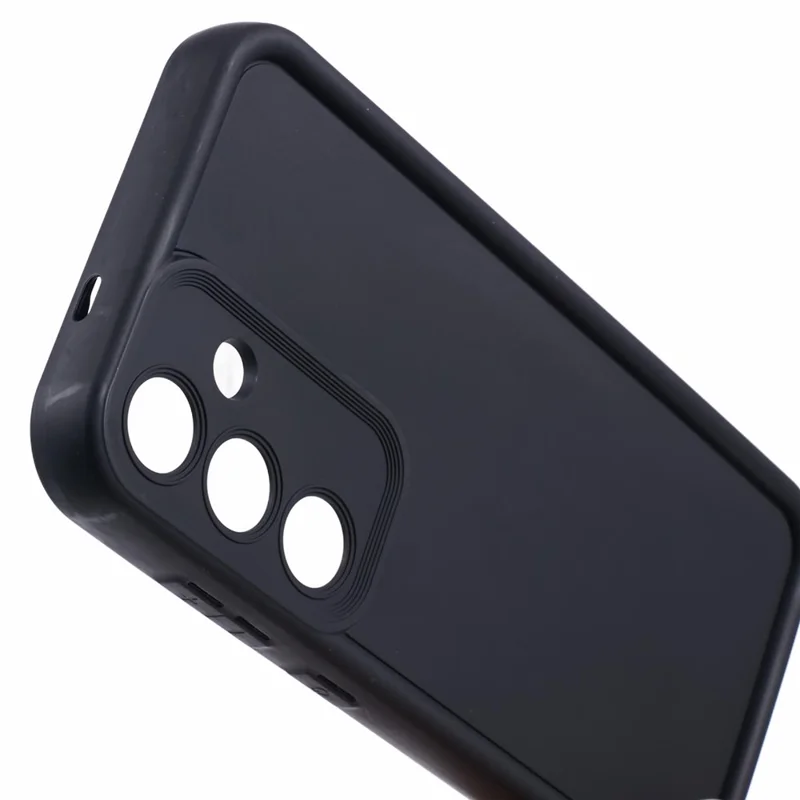 For Samsung Galaxy S24+ Matte Case Anti-Scratch TPU Phone Cover - Black