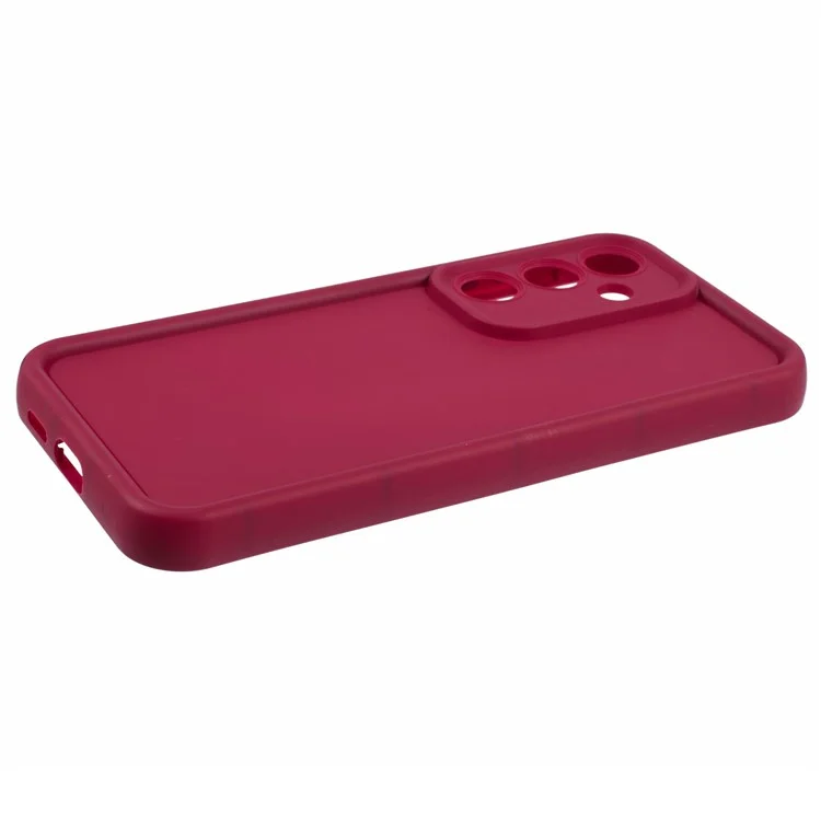 Funda para Samsung Galaxy S24 Acabado mate Perfil delgado Cubierta de teléfono de TPU - Rojo vino