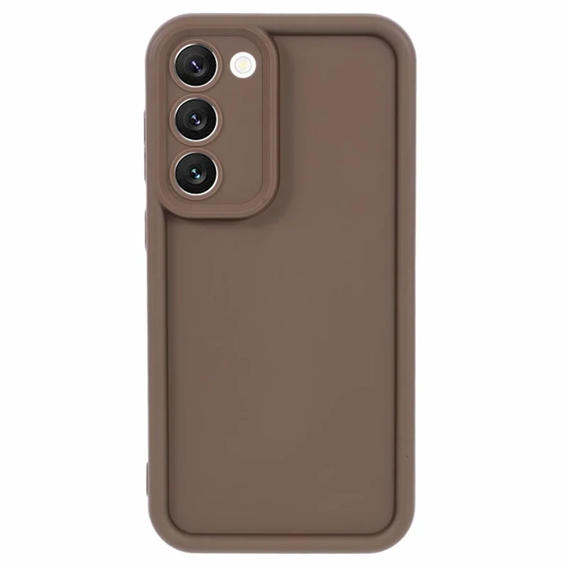 For Samsung Galaxy S22+ 5G Case TPU Matte Lightweight Anti-Scratch Phone Cover - Light Brown