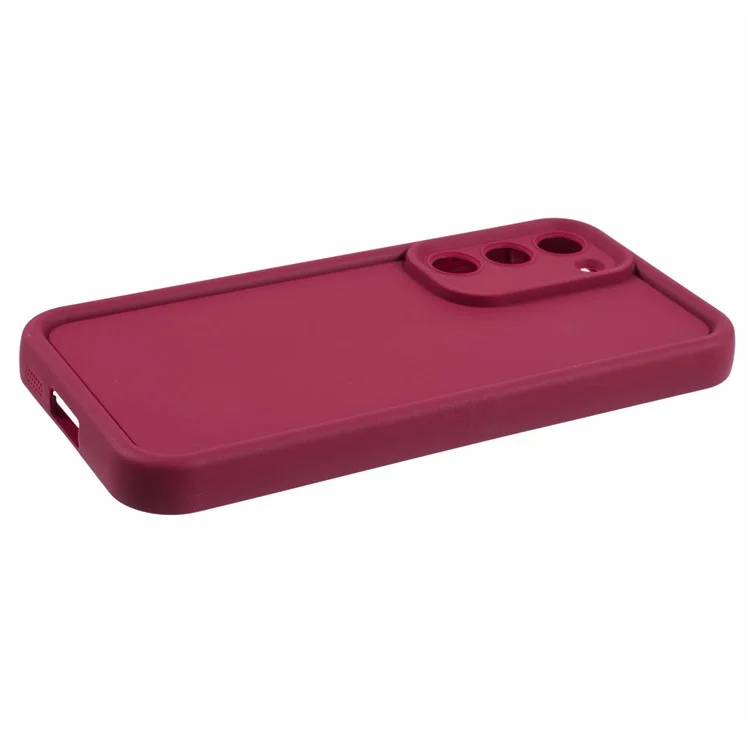 Per Samsung Galaxy S23+ Case Camera Lens Protection TPU Phone Cover con finitura opaca - Rosso vino