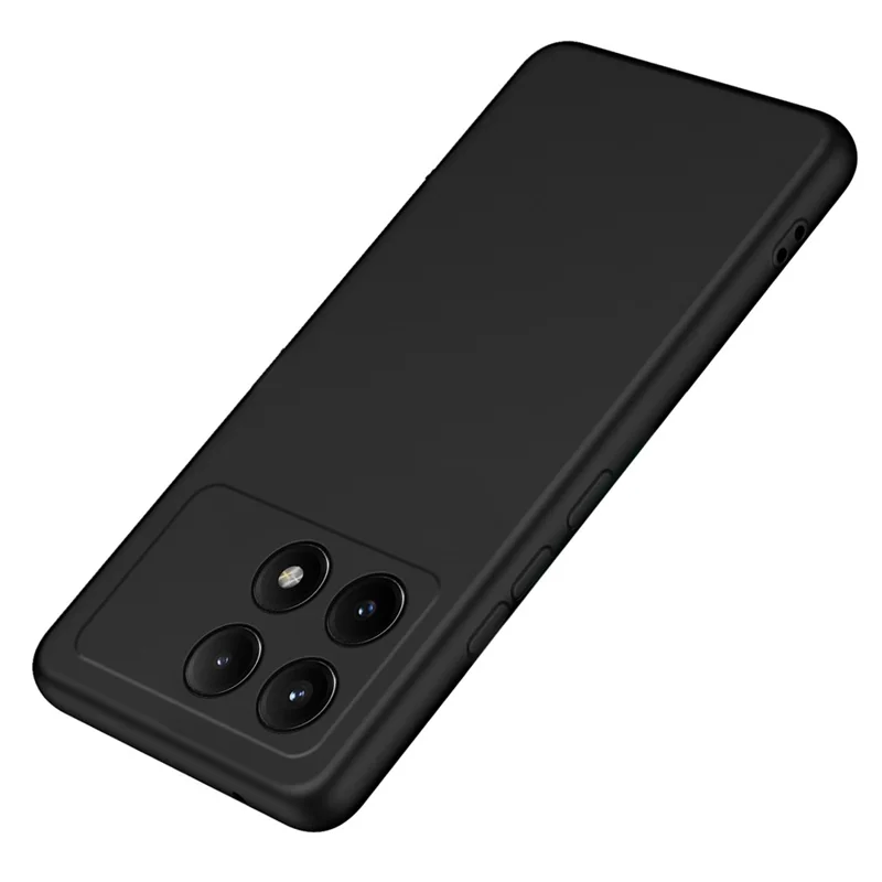 For Xiaomi Redmi K70E 5G / Poco X6 Pro 5G Case Silky Touch 2.2mm TPU Phone Back Cover - Black
