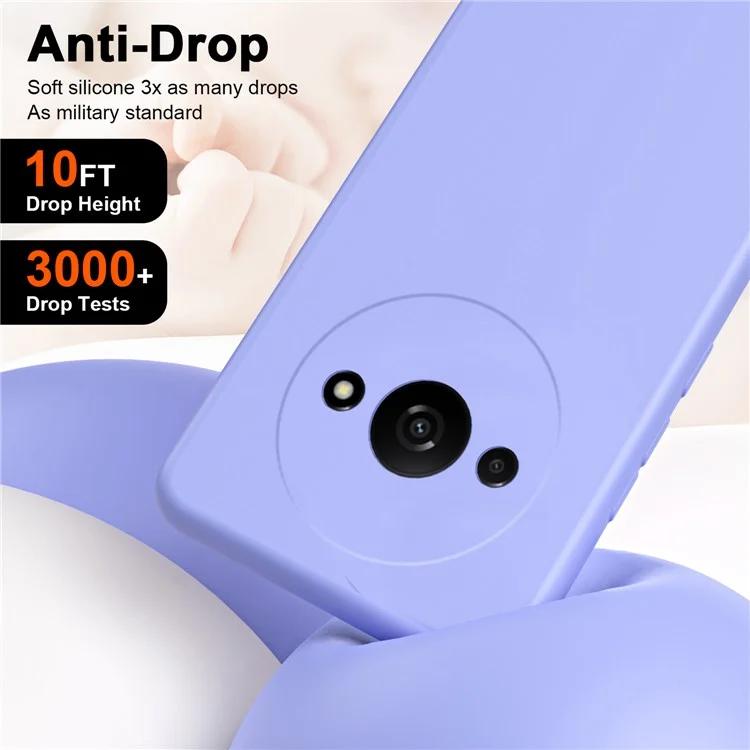 Für Xiaomi Redmi A3 / Poco C61 4G Slim Case Stoßfest 2,2 mm TPU Handyhülle - Lila