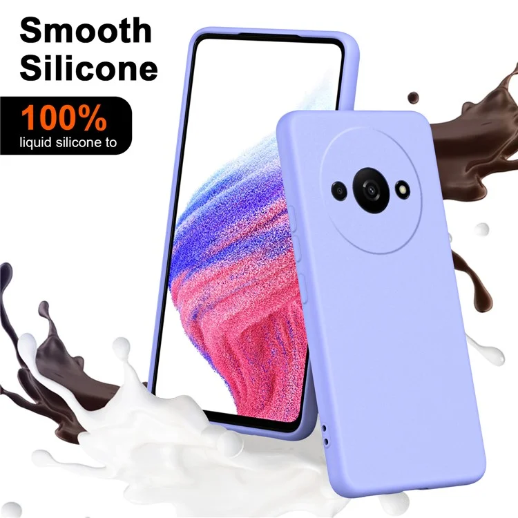 For Xiaomi Redmi A3 Slim Case Shockproof 2.2mm TPU Phone Cover - Purple