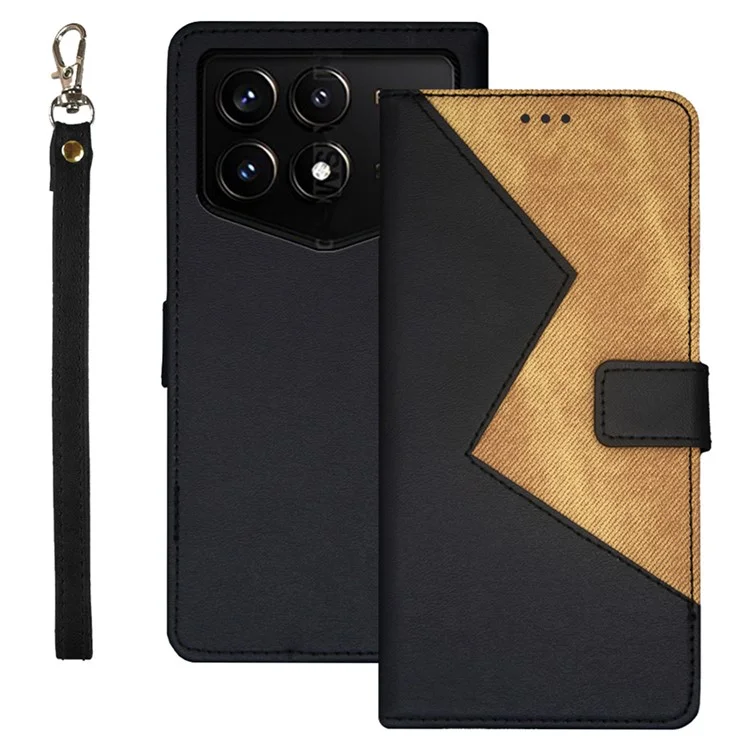 IDEWEI For Xiaomi Redmi K70 Pro Champion Edition Leather Case Card Slots Phone Cover - Black