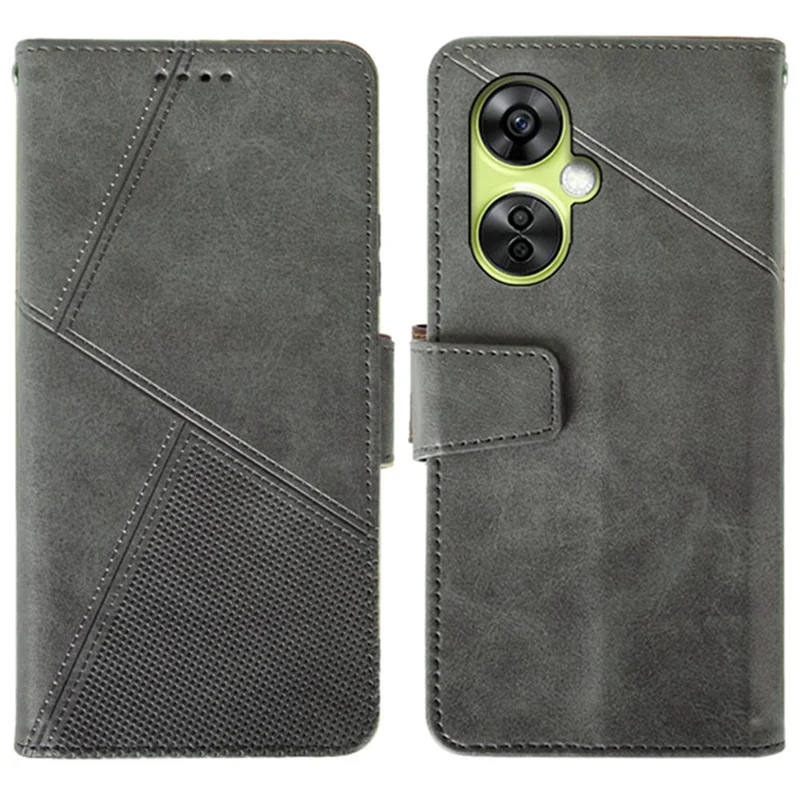 IDEWEI For OnePlus Nord CE 3 Lite 5G / Nord N30 5G Case Calf Texture Wallet Phone Leather Cover - Grey