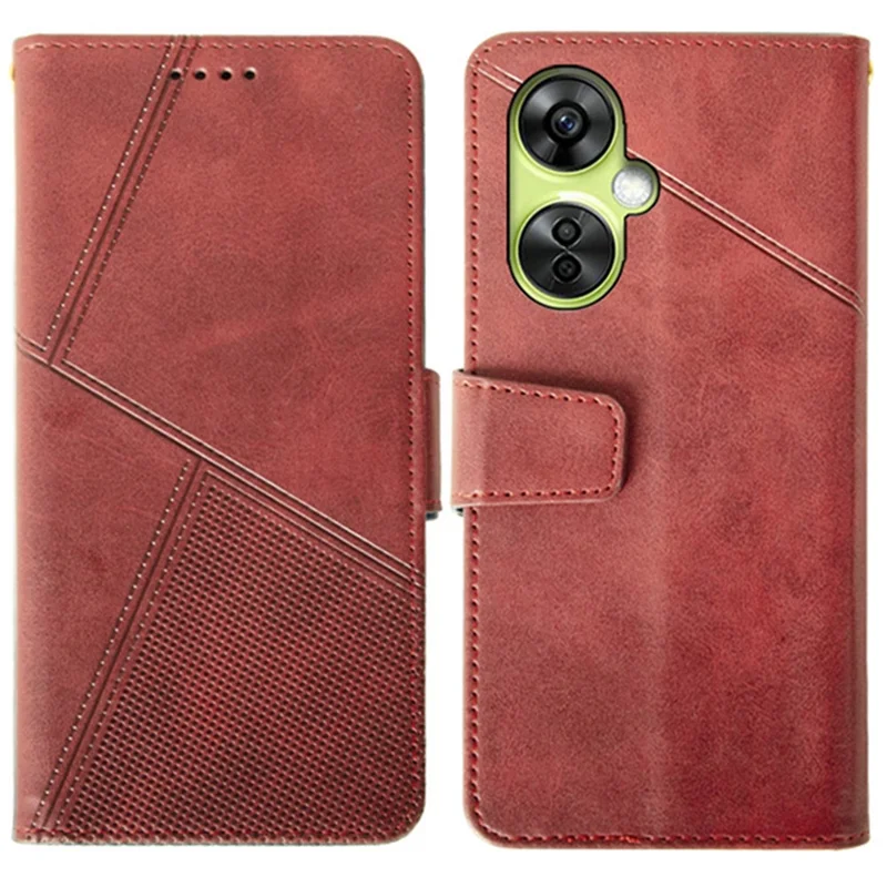 IDEWEI pour OnePlus Nord CE 3 Lite 5G / Nord N30 5G Étui Texture Veau Portefeuille Housse en cuir - Rouge