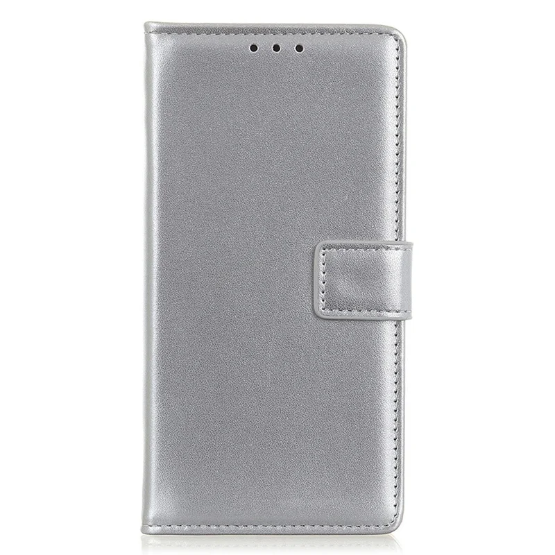 For Xiaomi 14 Ultra Case PU Leather+TPU Shock-Absorbent Phone Cover with Magnetic Closure - Silver