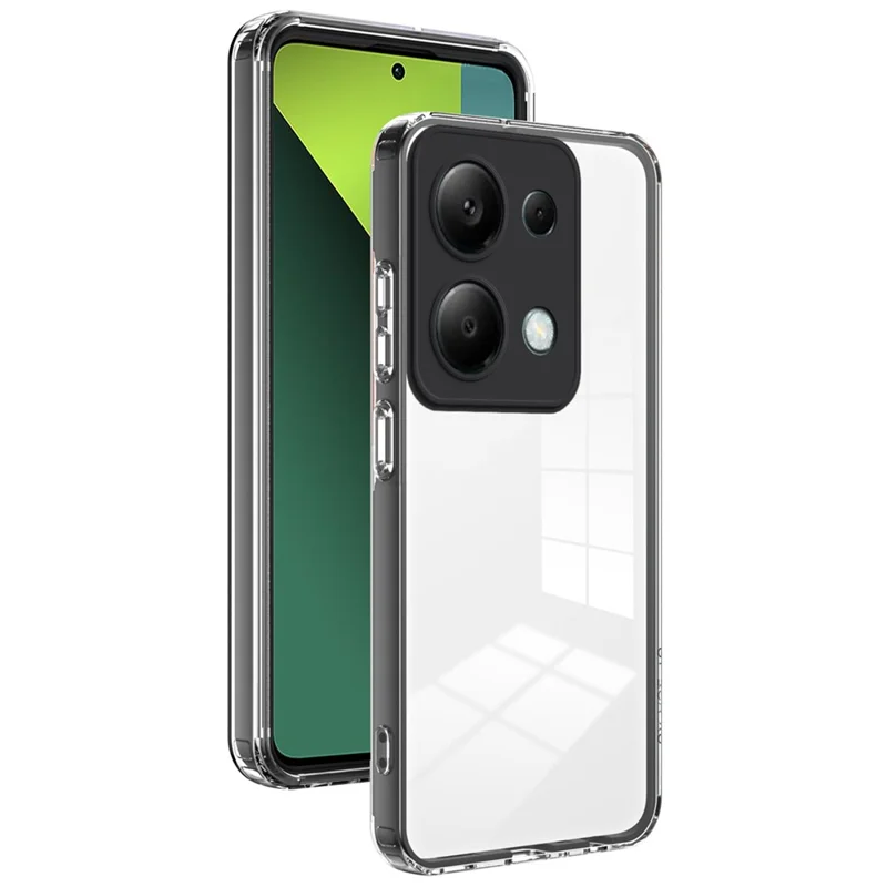 For Xiaomi Redmi Note 13 Pro 4G / Poco M6 Pro 4G Case Clear TPU+PC Shockproof Phone Shell - Black