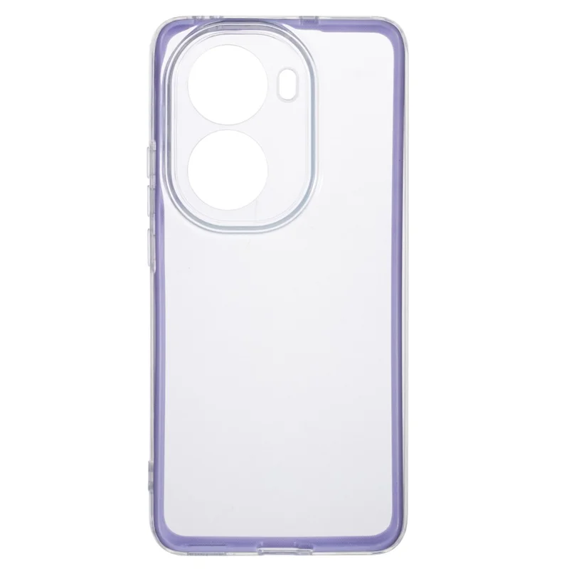 For Oppo Reno11 5G (Global) Shockproof Case Clear TPU+PC Phone Shell - Purple
